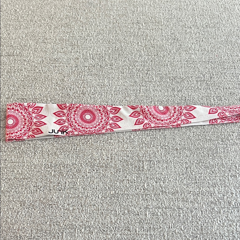 Junk Brands Pink and White Flextie Headband